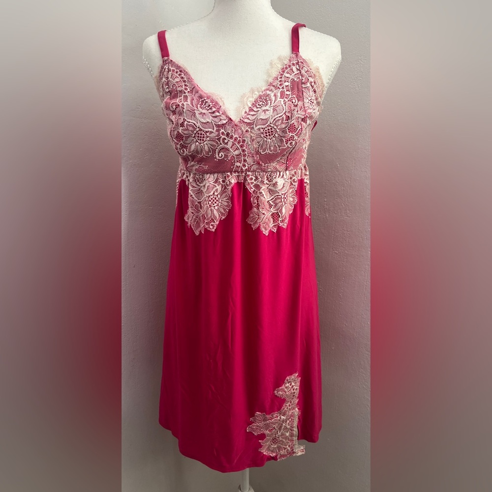 Soma Lace Nightgown pink sz M medium